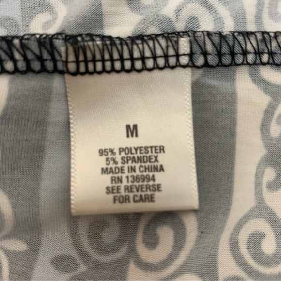 Dressbarn medallion BoHo Top cinched waist , size medium - Picture 7 of 8